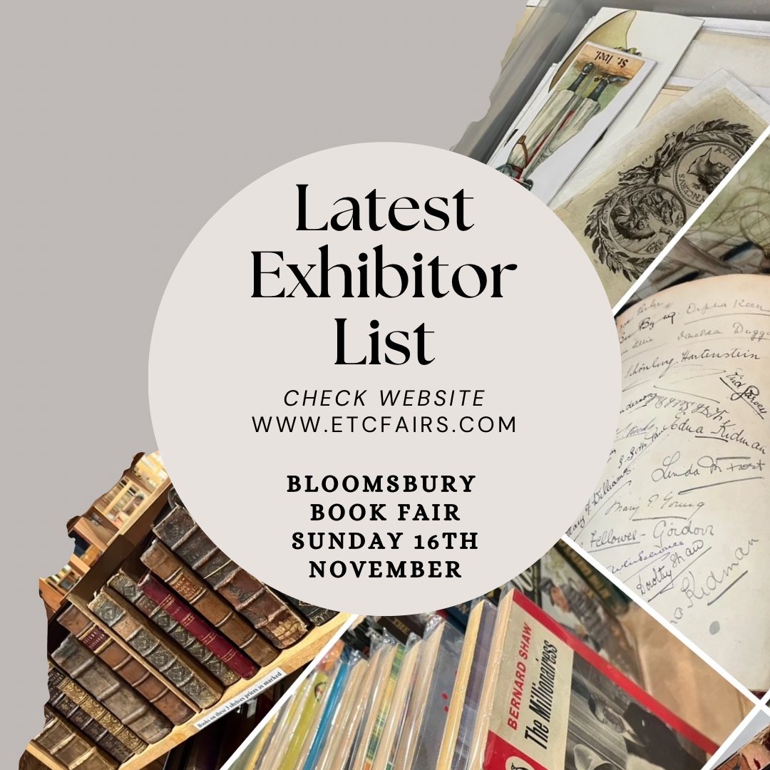 Check our website for the latest Exhibitor List, or sign up for the Newsletter via the website and get the latest list directly to your inbox the day before the fair!