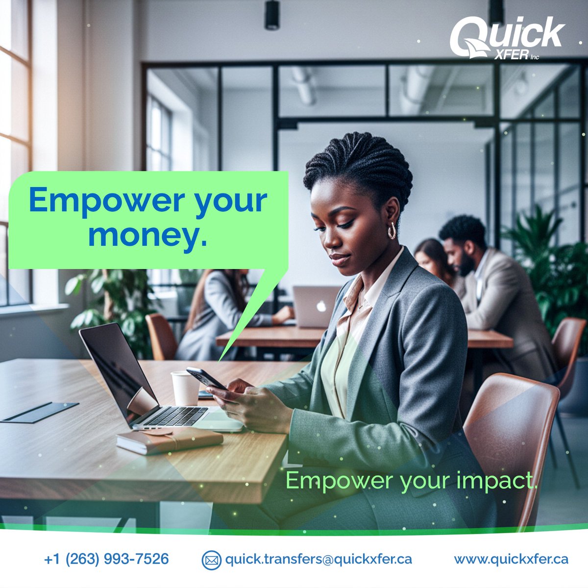 quickxferinc's tweet image. With Quick Xfer, every transfer does more than move money — it creates real impact. Empower your funds, empower your support.

Use e-transfer: transfers@quick-xfer
Contact us: +1(263) 993-7526

#QuickXfer #DiasporaFinance #ImpactTransfers #SmartMoney