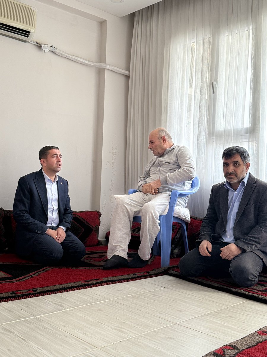 Ahde vefa kapsamında Ak Parti kurucu ilçe başkanımız parti büyüğümüz Mehmet Deniz’ı ziyaret ettik.<a href="/RTErdogan/">Recep Tayyip Erdoğan</a> <a href="/abuyukgumus/">Ahmet Büyükgümüş</a> <a href="/bybekirbozdag/">Bekir  Bozdağ</a> <a href="/milhamigunbegi/">M.İlhami GÜNBEGİ</a> <a href="/Akparti/">AK Parti</a> <a href="/akpartiurfa/">AK PARTİ ŞANLIURFA</a> <a href="/ak_suruc/">Ak Parti Suruç İlçe Başkanlığı</a> 
#sevdamızsuruç
#30gündeşanlıurfa