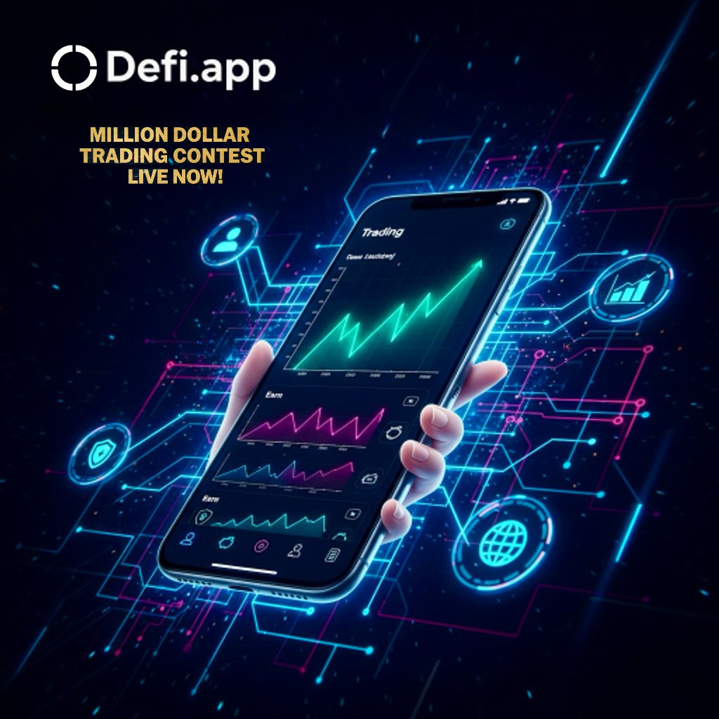 🔥Defi app Launches the $1 Million Trading Contest: Your Chance to Redefine the Crypto Game🚀

The DeFi universe is buzzing, and <a href="/defiapp/">Defi App</a> is raising the stakes with the official launch of its $1 Million Trading Contest, which kicked off today, starting at 13:00 UTC-0. This is