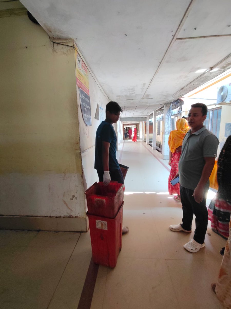 Under the instructions of the District Commissioner, Hailakandi, Smti. Jhanadi Langthasa, ACS, Assistant Commissioner, Hailakandi, conducted an on-site visit to S.K. Roy Civil Hospital to review the cleanliness and hygiene measures. <a href="/CMOfficeAssam/">Chief Minister Assam</a> <a href="/nhm_assam/">NHM_Assam</a> <a href="/diprassam/">DIPR Assam</a>