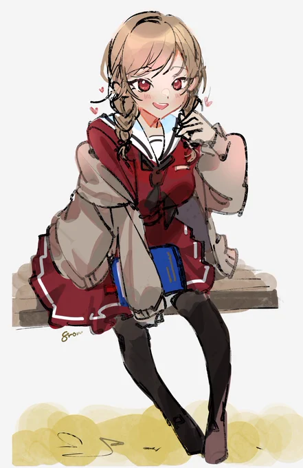 三つ編み制服フレンも可愛いね、、