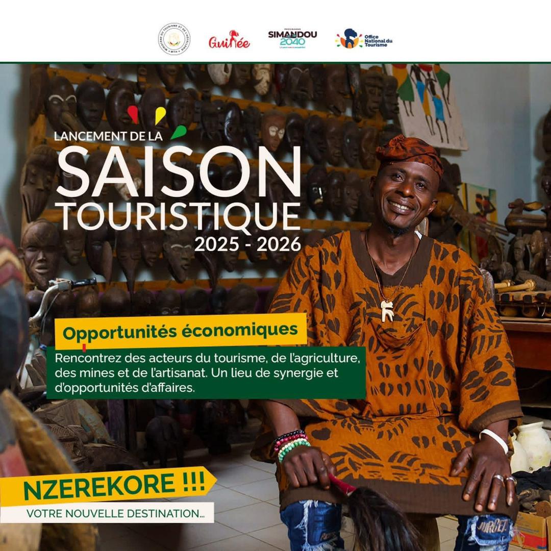 ZalyMerveille's tweet photo. 𝟓 𝐑𝐚𝐢𝐬𝐨𝐧𝐬 𝐝𝐞 𝐩𝐚𝐫𝐭𝐢𝐜𝐢𝐩𝐞𝐫 𝐚𝐮 Lancement Saison Touristique Guinée a Nzérékoré 

Office National du Tourisme de Guinée https://t.co/YAtWXGykBh