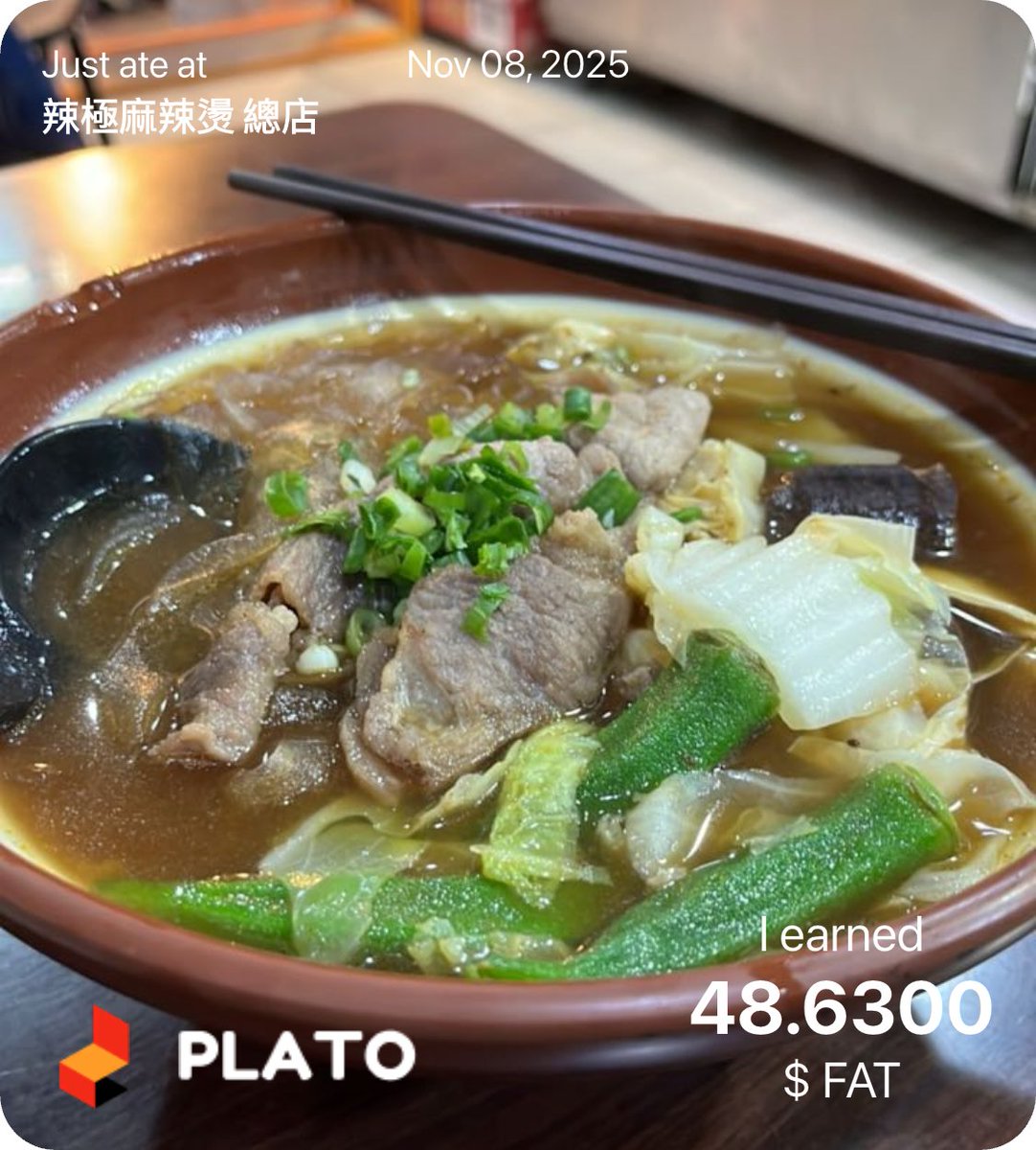 ohoh010's tweet photo. Just earned FAT with @plato2earn! You can too. Use my referral https://t.co/MHhILHmfyV and earn 100 FAT. https://t.co/oiOtS4e9v9