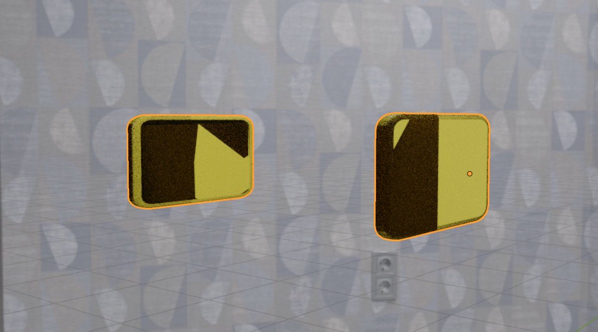 BlenderApril's tweet image. 解決しました✨
全体を選択して「距離でマージ」しても直らなかったけど、黒くなってたオブジェクトを一つずつ距離でマージしたら解決した。
なんでこんなに頂点が重なってたのかは謎だけど…とにかく直ったからヨシ！

ミラーモディでも、黒い模様が対になってなくて不思議だった👀
#blender初心者