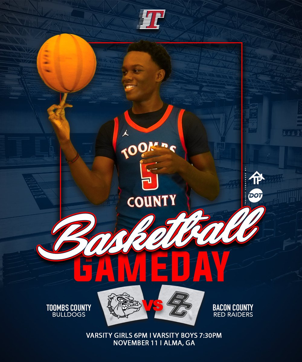 It’s GAME 🏀 DAY! 
🆚 Bacon County 
📍Bacon County High School 
⏰ Varsity Girls - 6:00 PM | Varsity Boys- 7:30 PM 
🎟️ gofan.co/event/5326705?…

Proudly sponsored by Todd Padgett Housing Center Inc. and Dot Foods! 

#BAD #BeADog #GoDogs #CommitToTheT