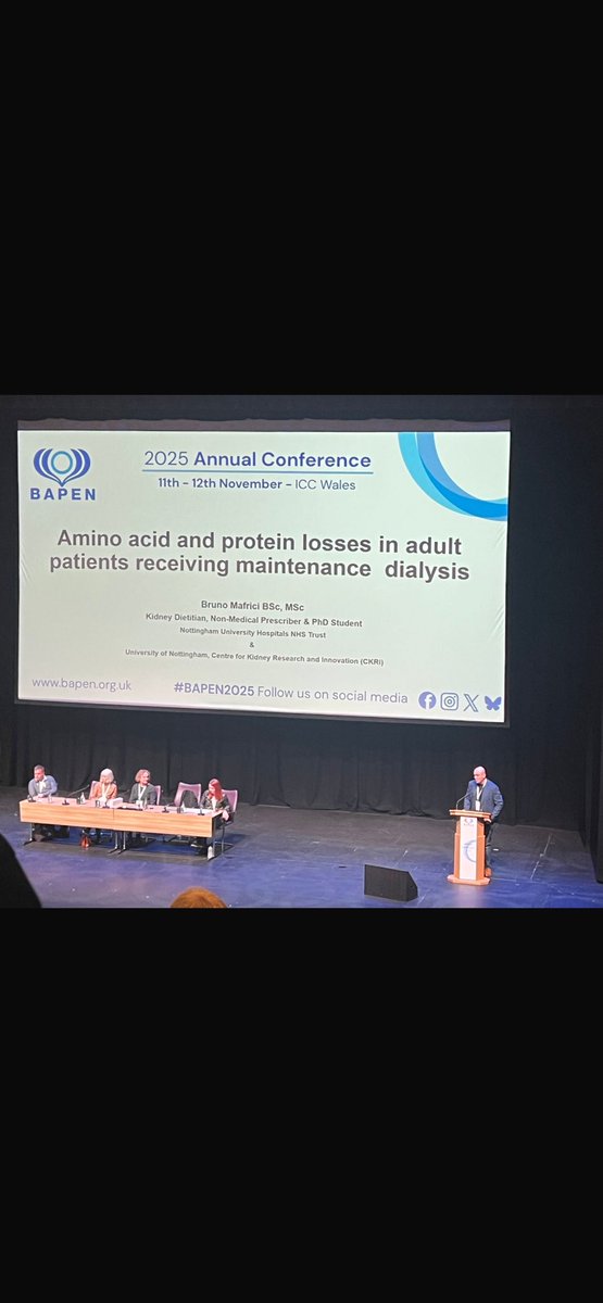 Thank you <a href="/BDA_Dietitians/">British Dietetic Association</a> <a href="/BAPENUK/">BAPEN UK</a>  for the PENG award 2025 <a href="/Kidney_Research/">Kidney Research UK</a> #aminoacid #protein #dialysis