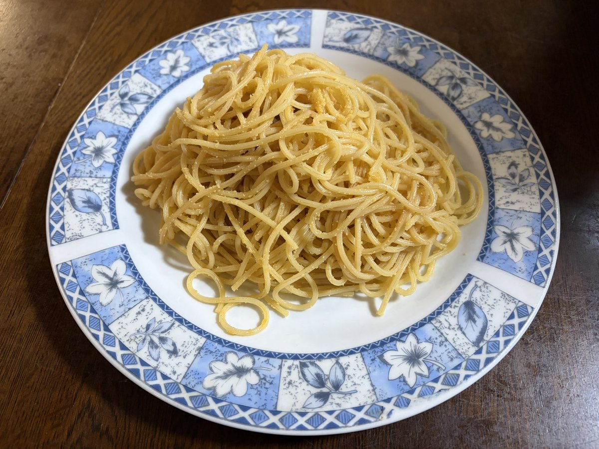 長崎で買った生からすみパスタ😚