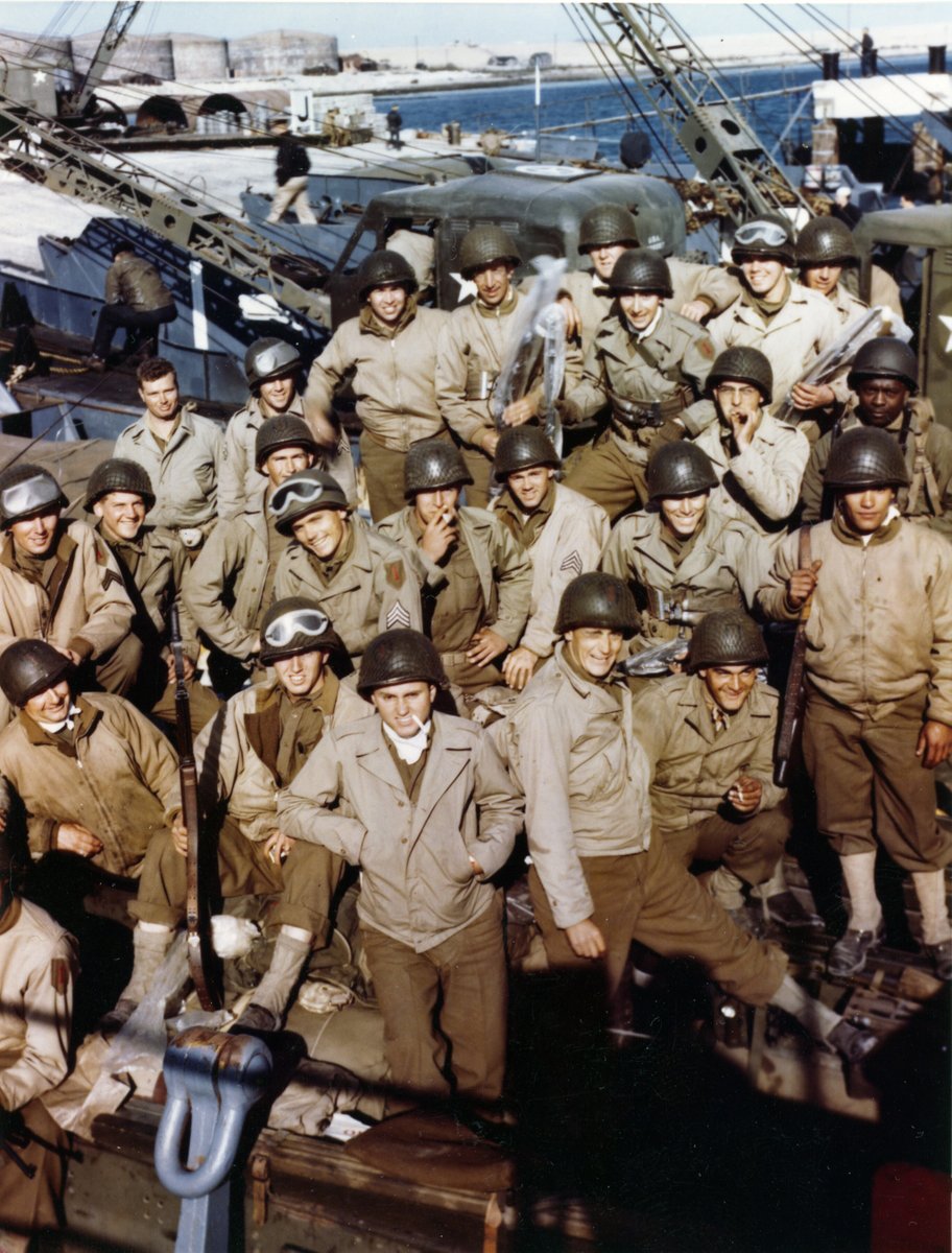 POVWW2's tweet photo. Look at their faces. These are the boys who beat back the Nazis on D-Day, who battled through blood and terror to free a continent. 

Today we honor all who served in the armed forces of the United States. Thank you isn't enough but we offer it gladly. #VeteransDay 🇺🇸 https://t.co/DqaOc0l2Yn
