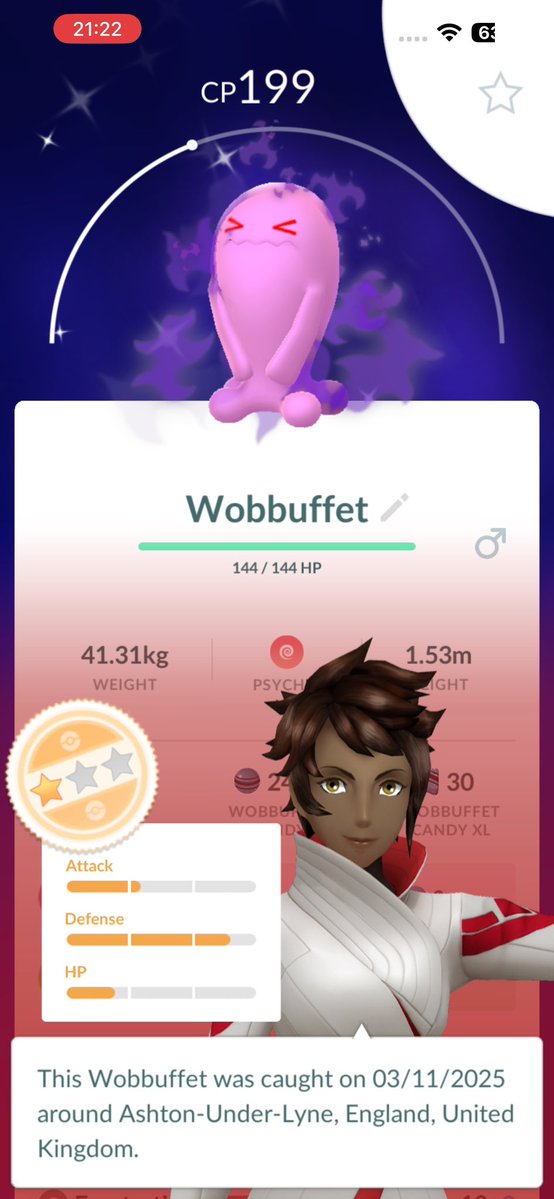 AppalachiaFO76's tweet image. ✨Shiny Wobbuffet ✨

#ポケGO
#ポケモンGO
#PokémonGO
#ポケモンGOしてる人と繋がりたい
#ポケモンＧＯ好きな人と繋がりたい