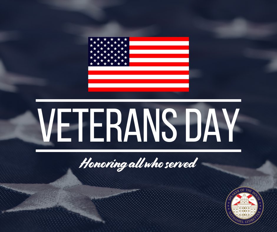 RepLedbetter's tweet image. In Alabama, we recognize that the men and women who have fought for our freedom represent the very best of us. They deserve to be honored not just today, but every day.

To the more than 400,000 veterans who call our great state home — thank you for your service.