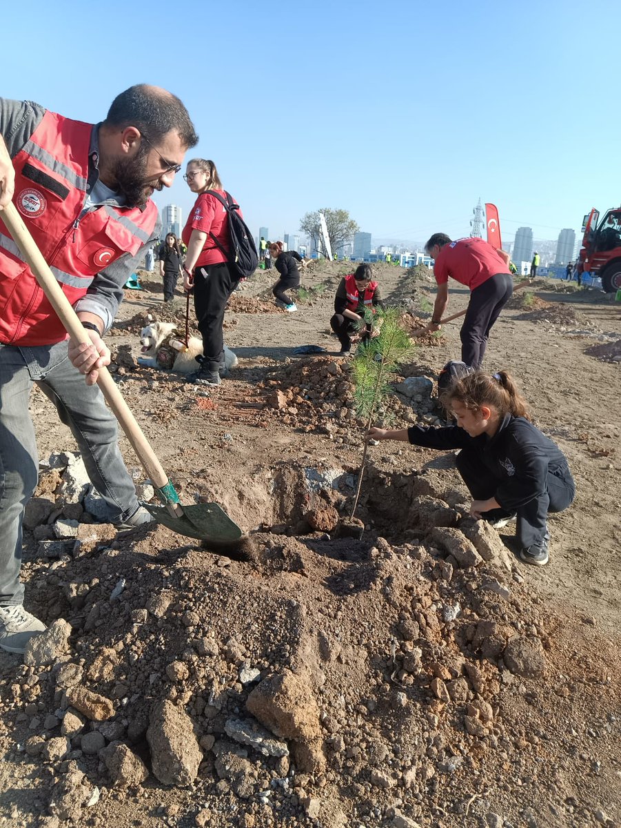 bakutdernegi's tweet photo. Ankara Ekibimiz, 11 Kasım Milli Ağaçlandırma Günü kapsamında Orman Bakanlığı tarafından AOÇ arazisinde düzenlenen ağaç dikme etkinliğine katıldı.
Her dikilen fidan, umutla yeşeren bir geleceğin sembolü oldu.
.
.
.
#BAKUT #Ankara #MilliAğaçlandırmaGünü #DoğaİçinBirlikte #GeleceğeNefes
#YeşilVatan