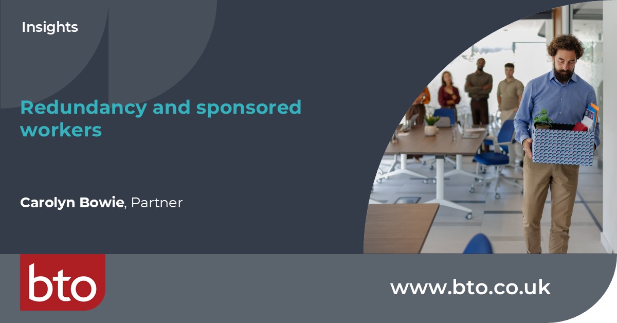 Redundancy is complex and even more so when #sponsoredworkers are involved. Our latest guide helps UK employers stay compliant with employment and #immigration law. 👉 Read more: ow.ly/2j3S50XpXQE #ukemplaw #migrantworkers