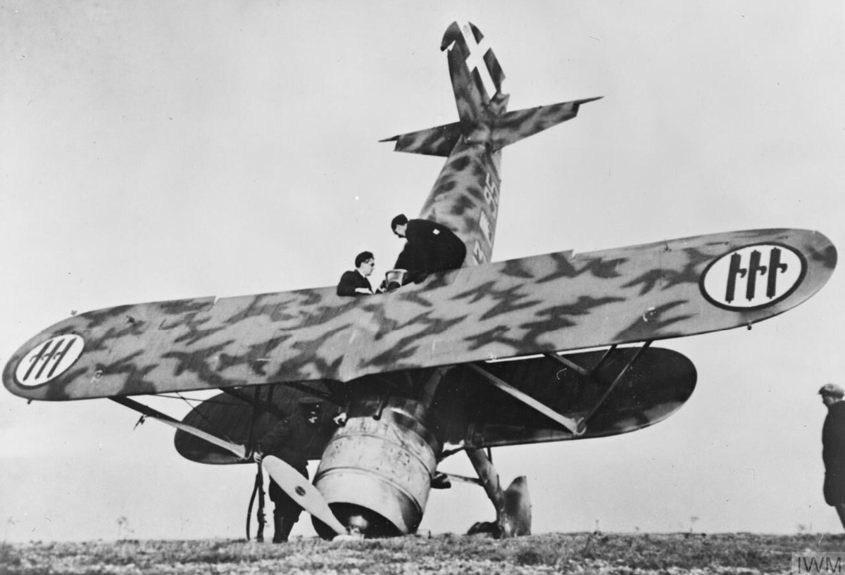 11 November 1940. Flying from Belgium, Regia Aeronautica, made its one and only major bombing raid on Britain (Harwich). A formation of 12 Fiat BR 20 bombers and 40 Fiat CR 42 fighters were intercepted by Hurricanes from  17, 46 &amp; 257 squadrons.