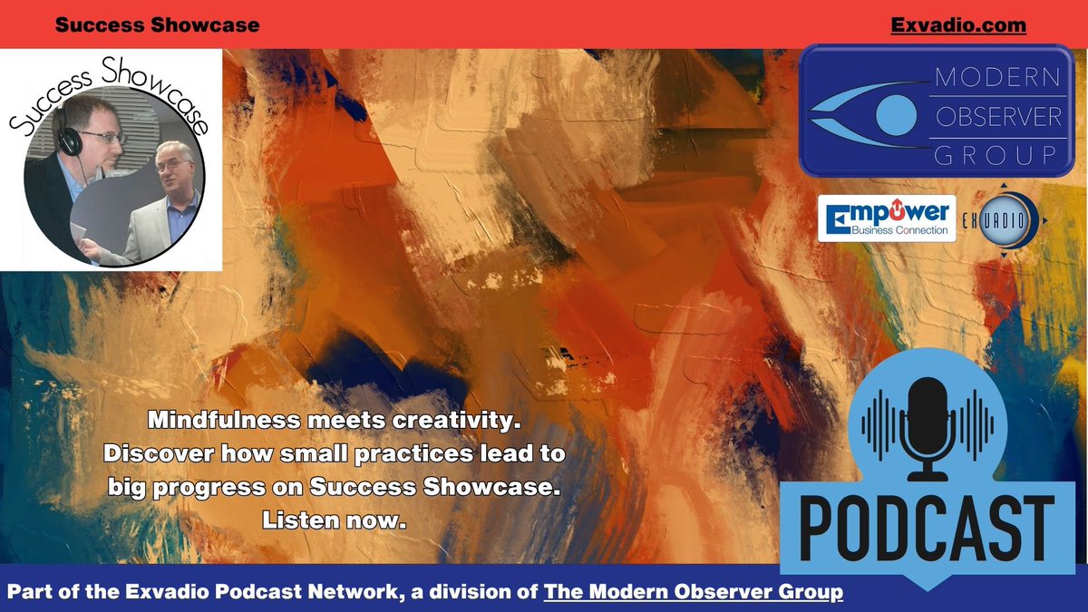 Mindfulness meets creativity. Discover how small practices lead to big progress on Success Showcase. Listen now.

#Coaching #coach #business #workforcedevelopment #SuccessShowcase #Exvadio #mindfulness #recovery #creativity #art

spreaker.com/episode/succes…