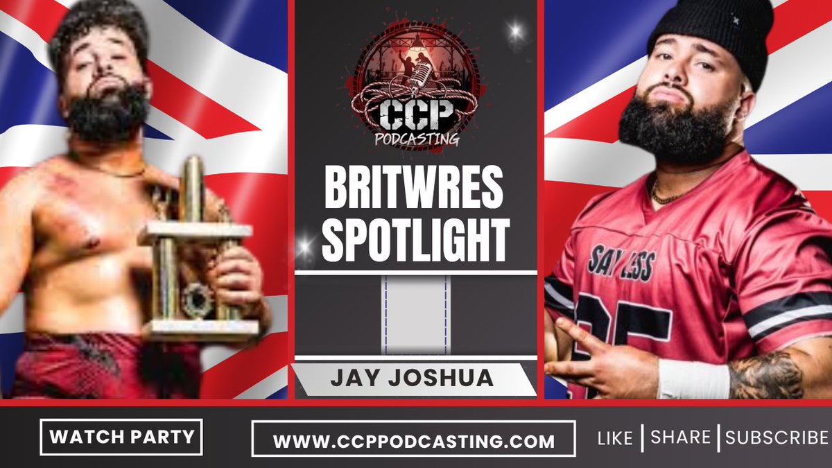 Oh boy have we got a 🔥 #BritWresSpotlight for you on Saturday at 8pm GMT / 3pm EST! Drop in with <a href="/FiresidePage/">CCP Podcasting</a> &amp; myself as we check out the phenomenon that is @JayJoshua_Pro!

Simulcast right here on <a href="/FiresidePage/">CCP Podcasting</a>.

Twitch: twitch.tv/CCPEPodcasting.

YT: YouTube.com/CCPEPodcasting