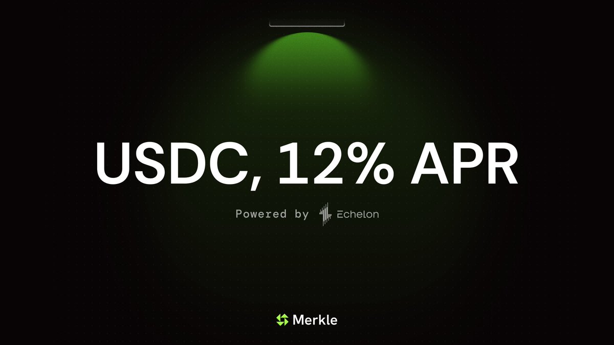 Merkle app update: Simple Earn now powered by <a href="/EchelonMarket/">Echelon</a>

You can now earn ~12% APR on USDC directly in the app.

Update to v0.6 now and start earning juicy rewards!