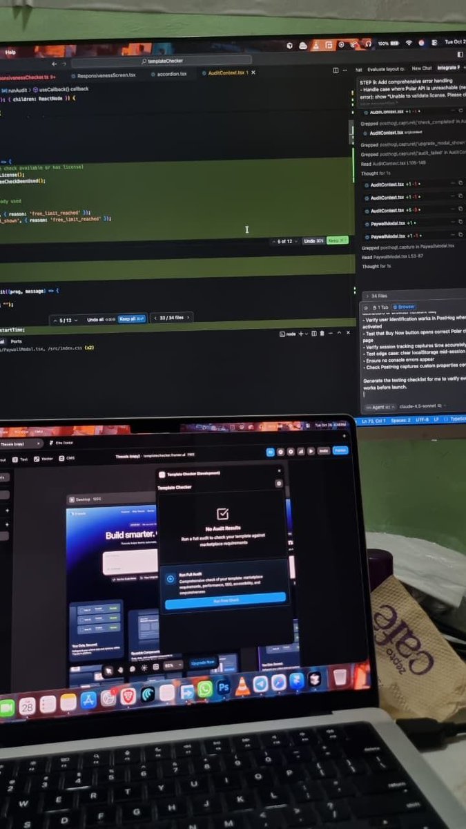 _syedsaboor's tweet image. Today’s goal: fix that annoying bug in my &quot;Template Checker&quot; plugin where the audit froze mid-run if a site used external fonts 

Turned out, a simple async issue. One missing await cost me an hour 

Lesson: performance audits are easy, async logic isn’t. 🤞 

#framer #plugin…
