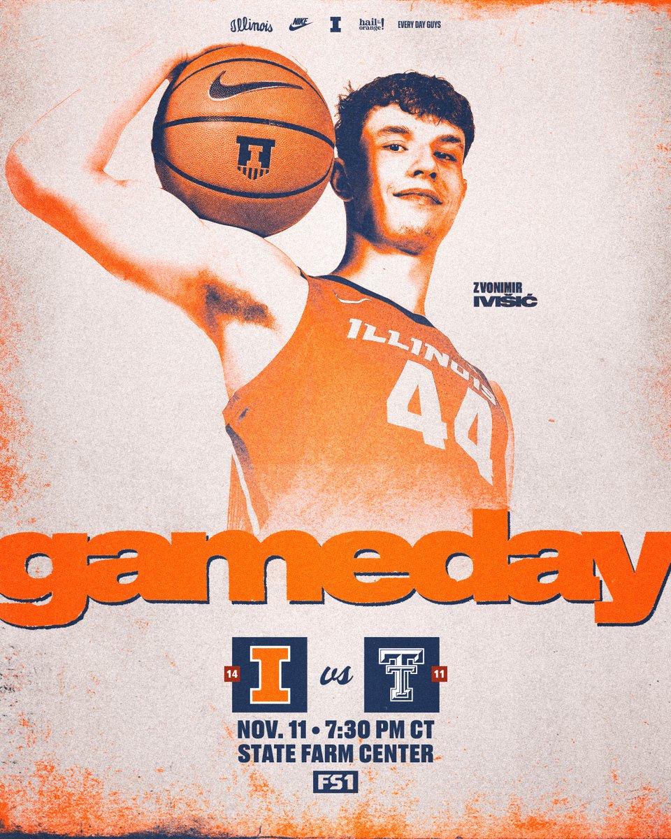 IlliniMBB's tweet photo. We've got a top-15 showdown on our hands. 

🆚 Texas Tech
⏰ 7:30pm CT
📍State Farm Center
📺 FS1
🎟️ https://t.co/GcKunE5CXU https://t.co/qyKxxcLakZ