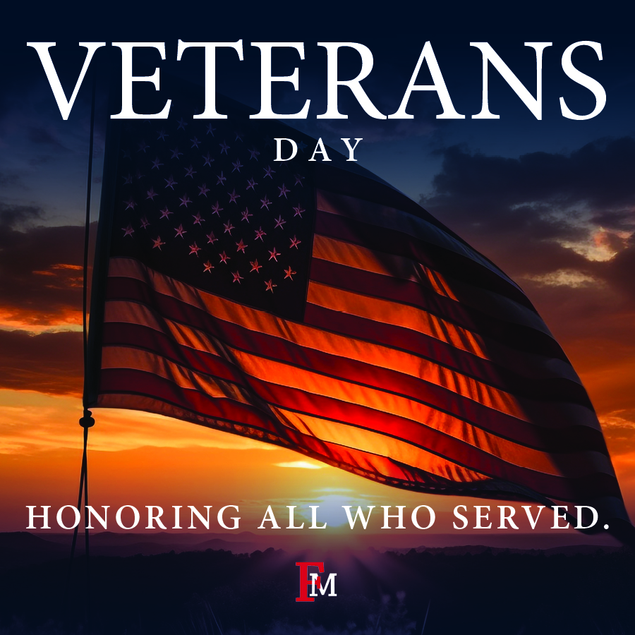 Honoring all who served. Thank you, veterans. ❤️#VeteransDay #FMU