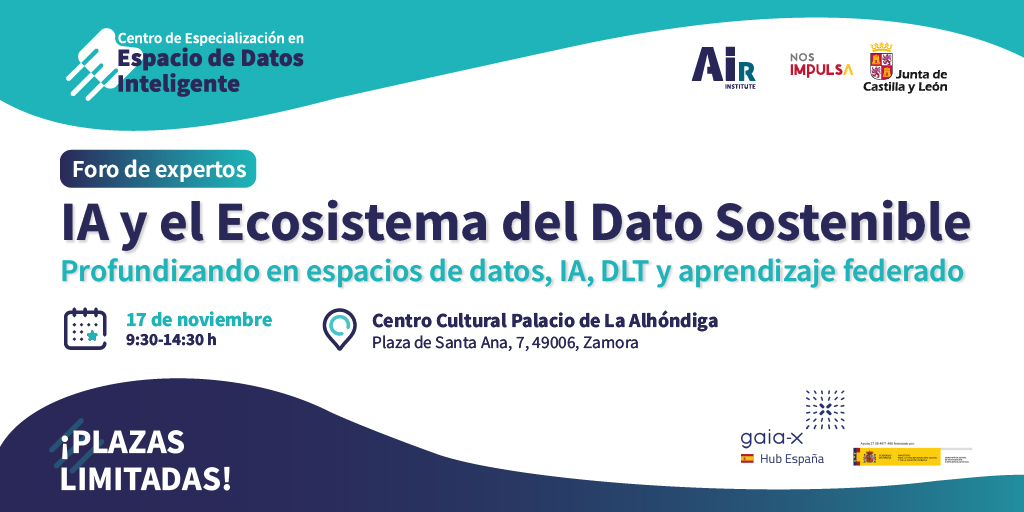 AIOpenSpace's tweet image. 🚀 De #Zamora a Europa: los #EspaciosdeDatos y GAIA-X
Apúntate a la cita para debatir cómo impulsar una economía ética y colaborativa.

Lee más: dataspace.air-institute.com/es/noticias/de…
Inscríbete: eventbrite.es/e/entradas-for…

@TheAirInstitute @GaiaXSpain