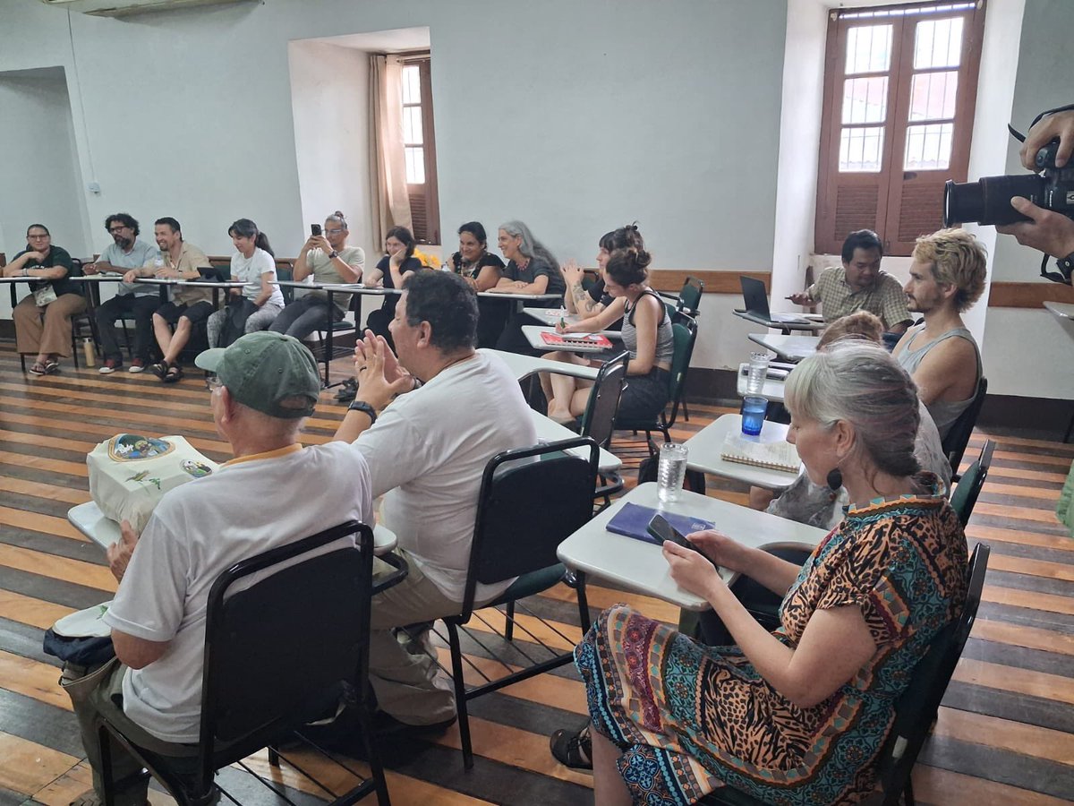 CNRG_ZIM's tweet photo. 🌍 On the sidelines of #COP30, the @CNRGzim Executive Director joins the People’s Dialogue delegation at the #TSFMining Forum — tracing the history & evolution of global resistance to destructive mining.
From Johannesburg ➡️ Indonesia ➡️ Brazil — communities unite to defend the #RightToSayNo ✊🏾
#JustTransition #PeoplesPower