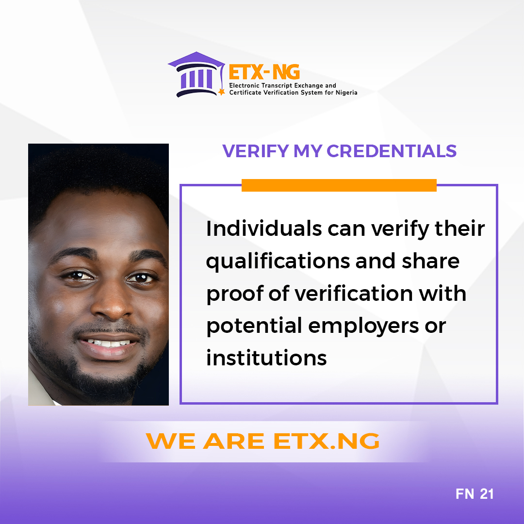 etxnigeria's tweet image. Build trust with verified credentials! 💼
Verify and share your qualifications easily via verify-africa.com

#WeAreETXNG #VerifyMyCredentials #TrustedVerification #Regina #viral