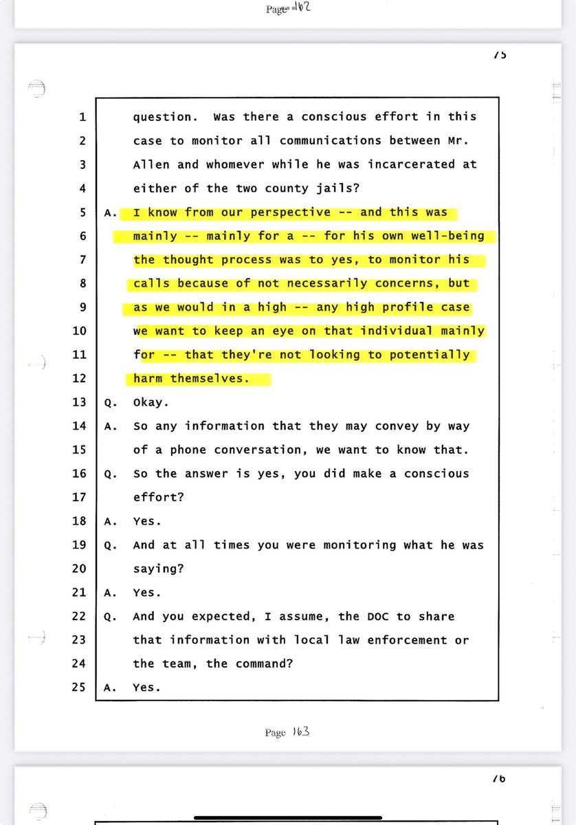 RMproductionsX's tweet image. “For his own safety”

Liars. 

#RichardAllen is innocent.

#FreeRickAllen
#Delphi