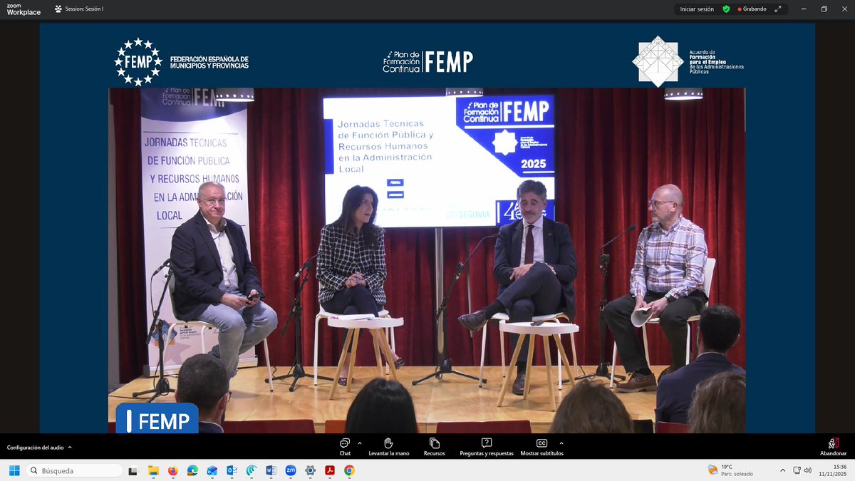 Aquí enganchada a la Jornada de la #FEMP porque el tema me tiene obsesionada

📌 Avances en el Desarrollo de la Guía para la Implantación de la Planificación Estratégica de Recursos Humanos I (DEMANDA Y CAPACIDAD / ORGANIZACIÓN)

#RRHHyAdministraciónLocal