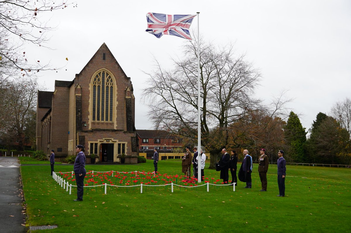 BromsSchool's tweet image. Cadets represented Bromsgrove School at the Remembrance Service in the town this morning. They were also present at the School&apos;s Remembrance Sunday service and were part of the flag party at our flagpole ceremony held at 11am today. 

#RemembranceDay #LocalCommunity