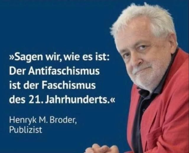 Die Antifa wird mit Steuergeld finanziert. Am Tag der Deutschen Einheit verumglimpfte Steinmeier die AfD auf das Übelste, forderte den Erhalt der Schandmauer, kokettierte mit einem Parteiverbot und formulierte nebulös, dass jetzt gehandelt und das Nötige getan werden müsse.
Man