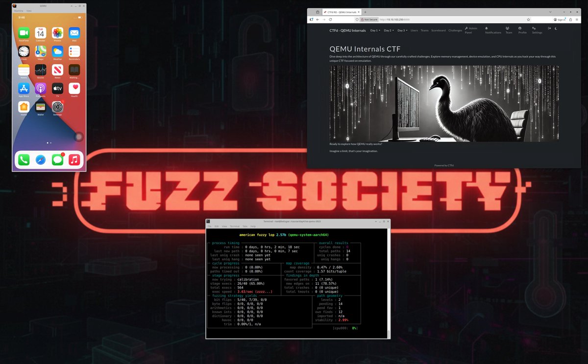 fuzzsociety_org's tweet image. Emulation is one of the hardest areas to master. Combine it with vulnerability research and IoT, and you’re looking at one of the most demanding domains in the entire security landscape—
Our live trainings have a proven track record of taking people through this complexity and…