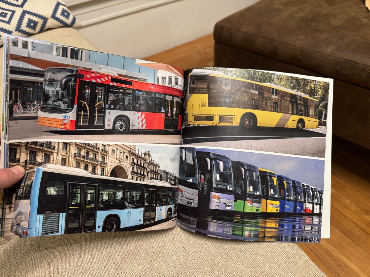 pronounced_kyle's tweet photo. My 2-year-old son has a new favorite book: "BUSES."

And it is the greatest example of product-market fit I have ever seen:
‣ ~30 pages
‣ zero words
‣ two poorly-cropped images of busses per page

He LOVES it. https://t.co/pZ20Ak3OLf