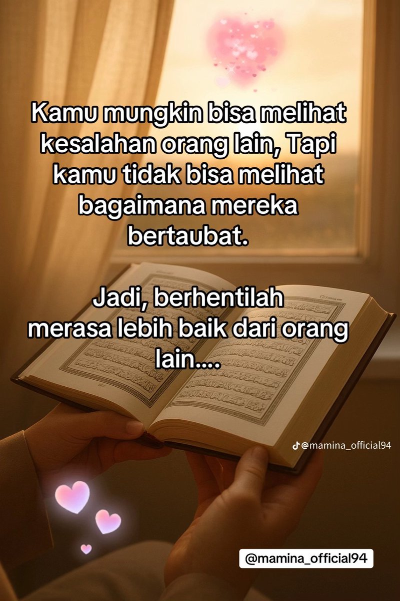 Kok suka banget menilai orang lain? 

Apakah dimatamu orang baik itu,  hanya orang yang mau berbagi denganmu?
Orang yang mau mengikuti apa maumu?

Apa hatimu kotor?
Apa kamu merasa sudah sama dengan Tuhan yang mengetahui isi hati dan pikiran yang tersembunyi? 
Sombongkah kamu??