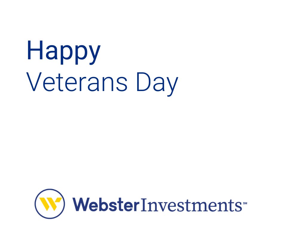 WebsterInvest's tweet photo. Today, we honor the courage, sacrifice, and service of our veterans. Thank you to all who have served and continue to serve. Your dedication inspires us every day. https://t.co/aSV0x3ZnyA