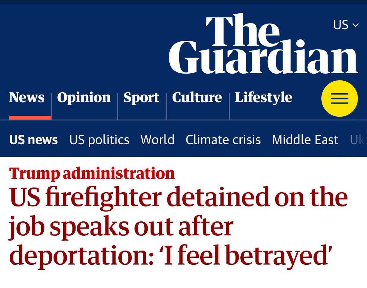 These are NOT firefighters. They’re CRIMINAL ILLEGALS.

Once again, The Guardian is debasing itself by peddling sob stories from a criminal illegal alien.

Jose Bertin Cruz-Estrada, a criminal illegal alien from Mexico, has charges for the delivery and selling of methamphetamine.