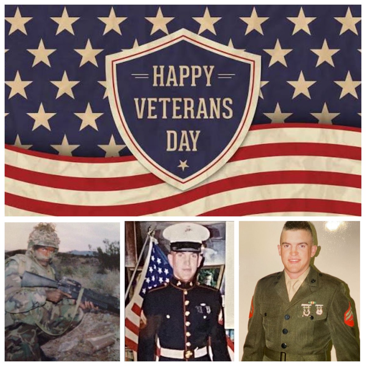 Thank you veterans for risking your lives for our freedom and for fighting for our country. A special shout out to the man I get to marry for giving 22 years of your life, and still continuing the fight in some capacity since your retirement.  I love you and I'm so proud of you!