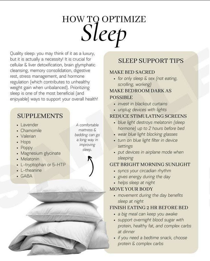 💫 How to optimize sleep
