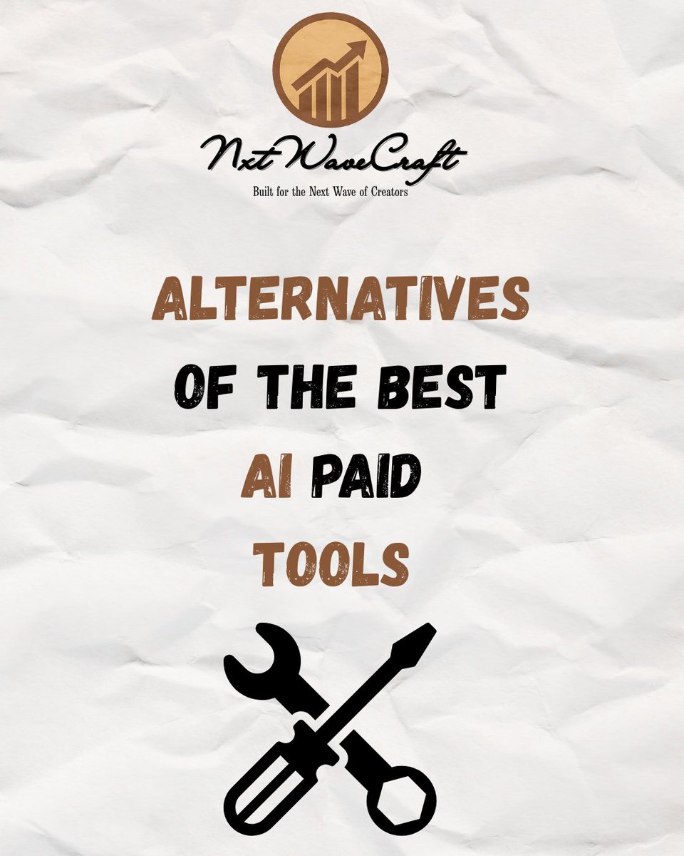 NxtWaveCraft's tweet image. 💡 Free &amp;gt; Paid (when smartly chosen).
Here’s a list of FREE AI tools that rival the best paid ones—for design, writing, video &amp;amp; more.
Creators, marketers, startups—bookmark this!
#FreeAITools #DigitalMarketing #ContentCreation #NxtWaveCraft #BhavishayRecommends