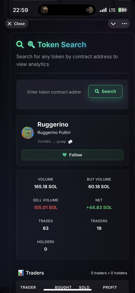 Sol_Fun_bot's tweet photo. New update dropped 

We rebuilt Token Search tab

Now You can check How much KOL

Bought. Sold. 

What’s the profit o jeet. 

Who’s holding. 

All in one tab https://t.co/iXNEupKcYp