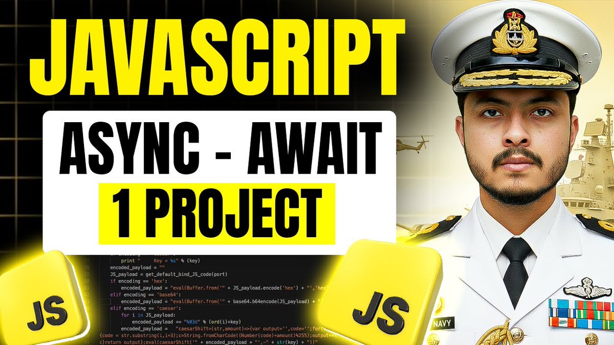 PankajB42550's tweet image. 🚀 Day 35 — Web Dev Journey!
🎯 Topic: Async/Await &amp;amp; Top-Level Await
▶️ youtu.be/AyBpssNYB6g?si…

🙏 Instructors:
@adityatandon02
@rohit_negi9

✅ Why top-level await blocks everything
✅ Proper async/await usage
✅ Non-blocking async patterns

#JavaScript #AsyncAwait #Frontend