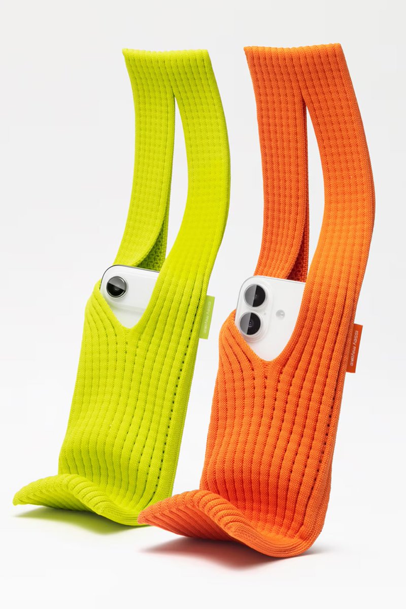 fashionroadman's tweet image. Issey Miyake &amp;amp; Apple just launched a new collaboration called the I-Phone pocket and to me it makes absolutely no sense - No zip, no structure and considering how many thefts of I-phones there are these days… NO SECURITY? This is nothing more than a sock, rebranded as a cash…