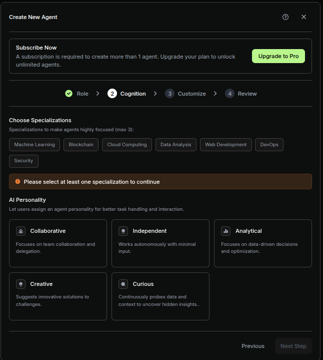 soragari67025's tweet image. The @khorusio public beta #Testnet is live! Creating your own specialized agents to optimize your workflow has never been easier!

1. Name your agent and role
2. Select specializations 
3. Select LLM (GPT, Gemini ect), futher customize with instructions.
4. Review &amp;amp; Launch!