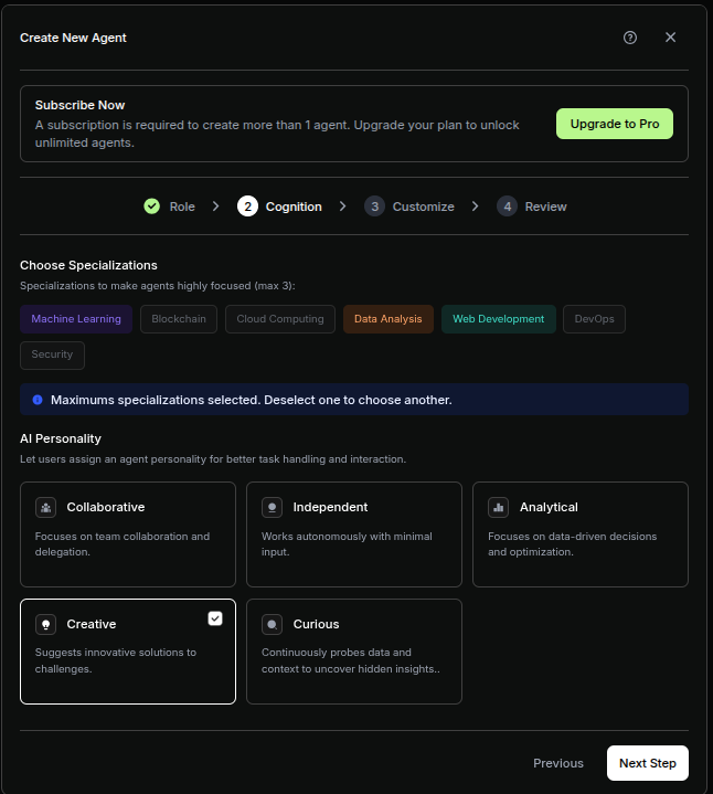 soragari67025's tweet image. The @khorusio public beta #Testnet is live! Creating your own specialized agents to optimize your workflow has never been easier!

1. Name your agent and role
2. Select specializations 
3. Select LLM (GPT, Gemini ect), futher customize with instructions.
4. Review &amp;amp; Launch!