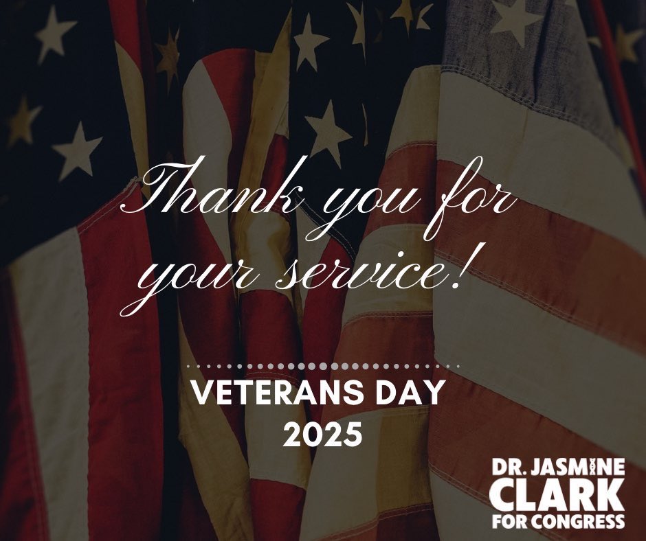 Happy Veteran’s Day to all who have served our nation. Thank you for your service. Today we honor you—and fight to make the America you defended one we can all be proud of.