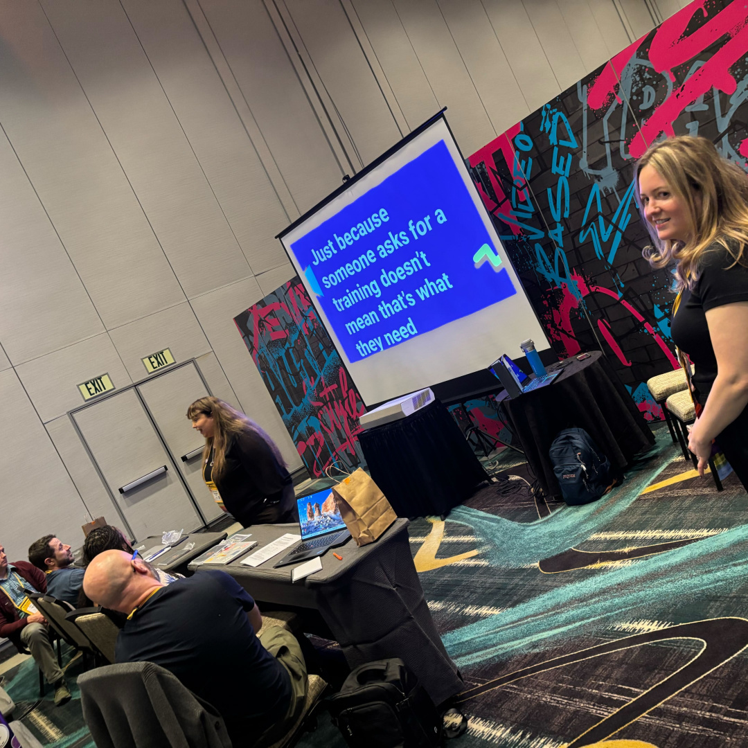 ELBlearning's tweet image. What a way to kick off #DevLearn 2025! 💿 Huge thanks to our Pre-Con speakers and everyone who joined us for a day full of insights, collaboration, and 90s-style fun. You brought the energy (and the flannel!). We couldn’t have asked for a better start to the week! #DevLearn2025