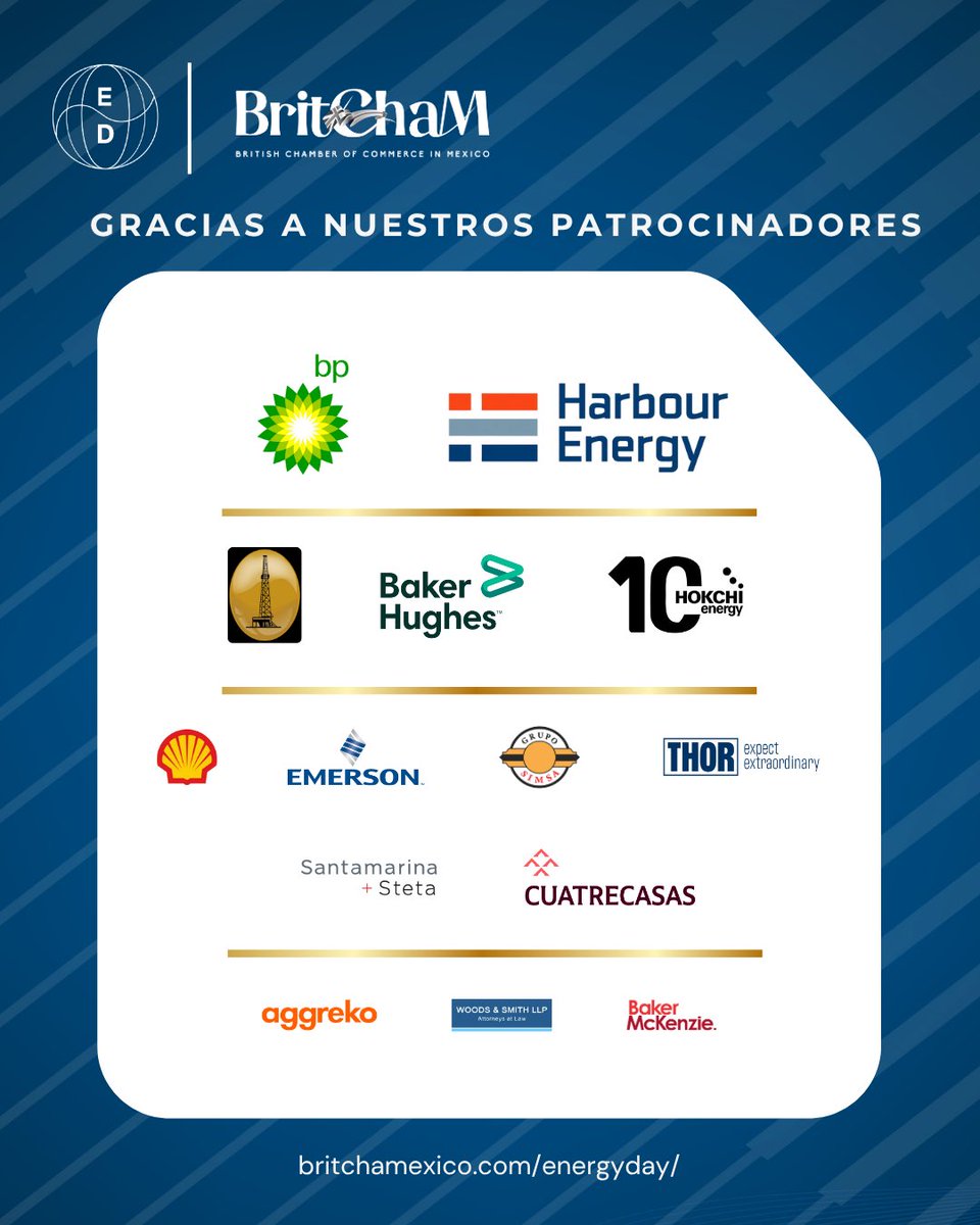 Revive los momentos más destacados del #EnergyDay2025 ⚡️
Un espacio donde líderes del sector energético compartieron ideas, retos y soluciones para el futuro energético de México.
👉 Mira el resumen completo en nuestra página web. britchamexico.com/energyday/