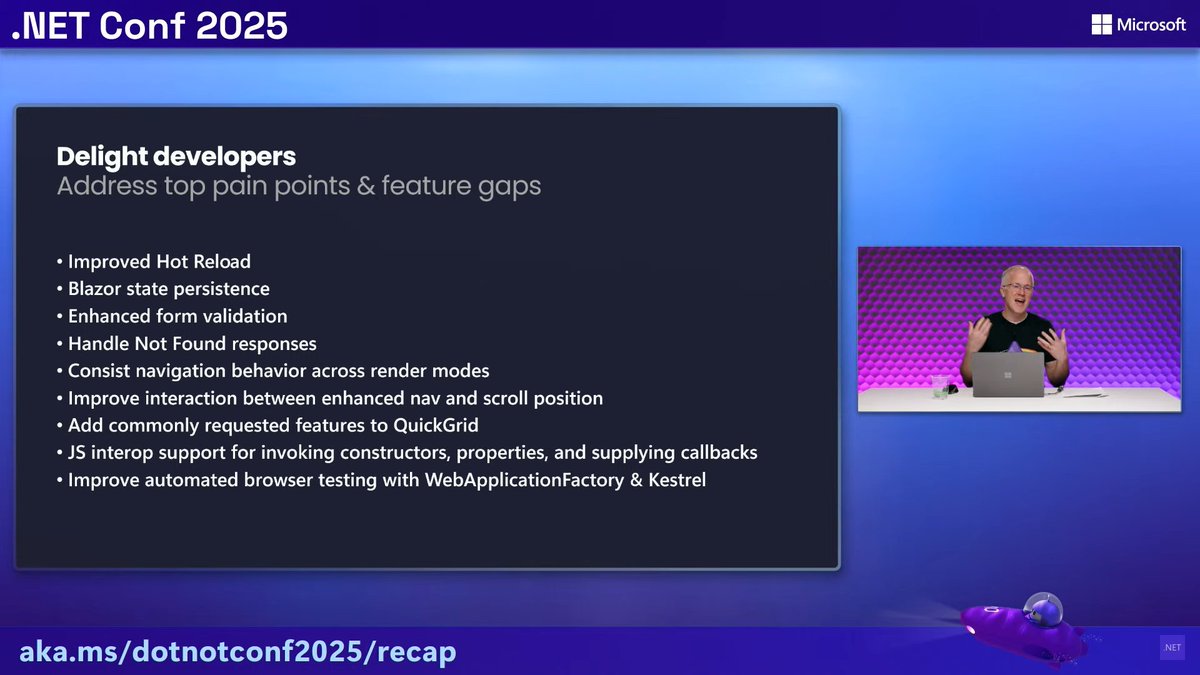 CHBernasconiC's tweet image. Hot Reload improvements will be gladly received. #dotNETConf