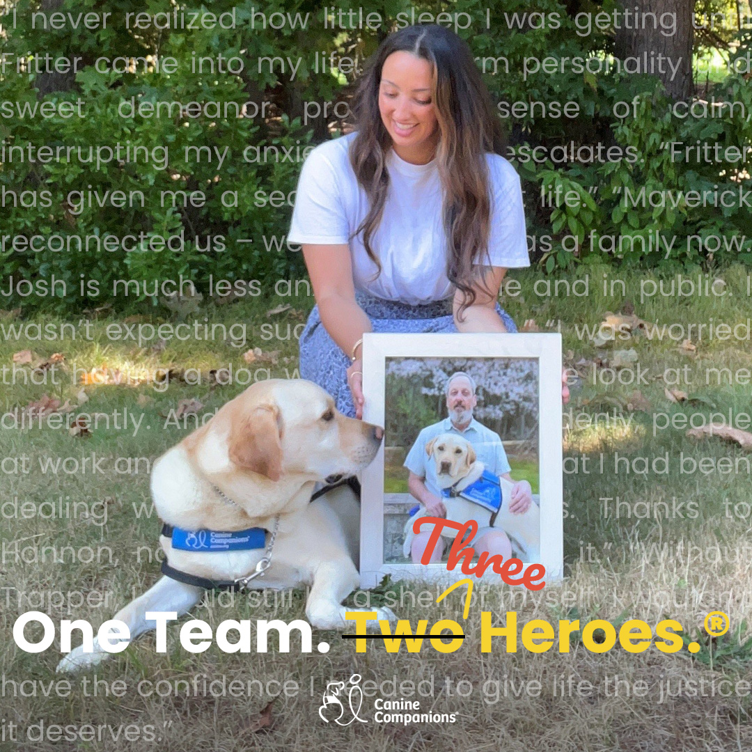 canineorg's tweet image. This #VeteransDay, show your support and help empower #veterans. Help them match with life-changing #servicedogs at no cost. 🐕‍🦺

❤️ Every dollar is matched up to $75,000 - you&apos;ll make TWICE the difference!

➡️ Donate now: canine.org/veteransday

#LeadWithIndependence