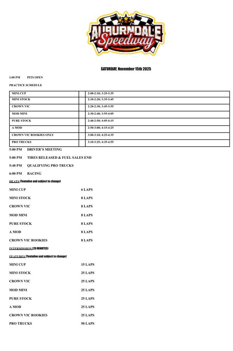 Auburndale Speedway (@a_dalespeedway) on Twitter photo 